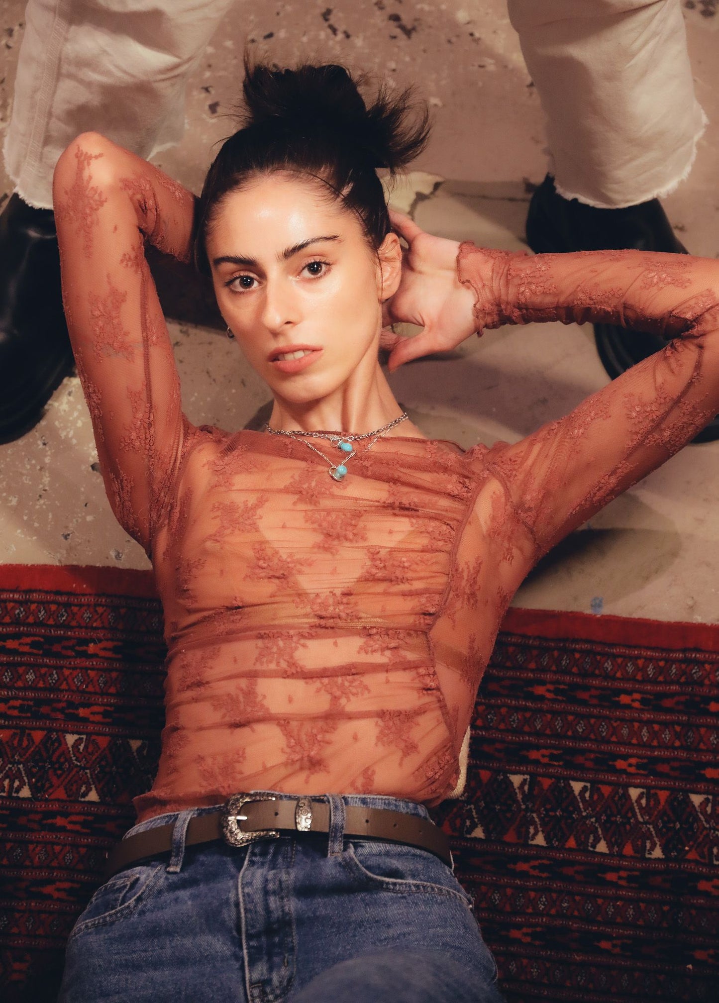 PACIFIER NECKLACE ON ANCHORO CHOKER