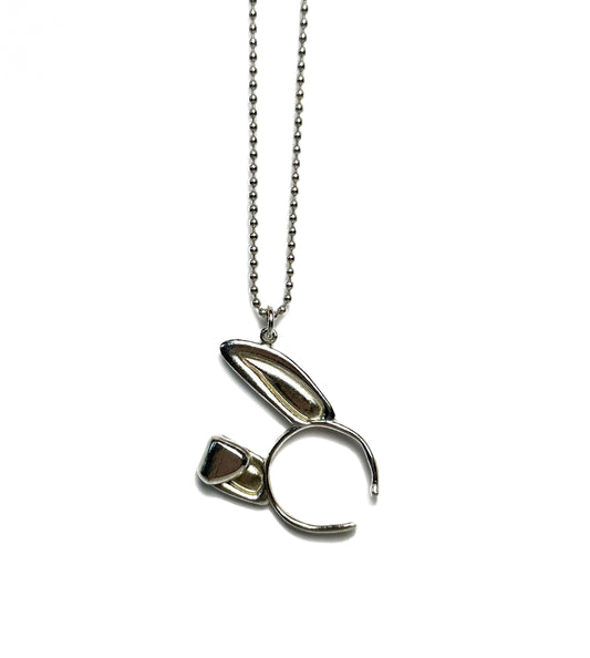 BUNNY COSTUME PENDANT NECKLACE